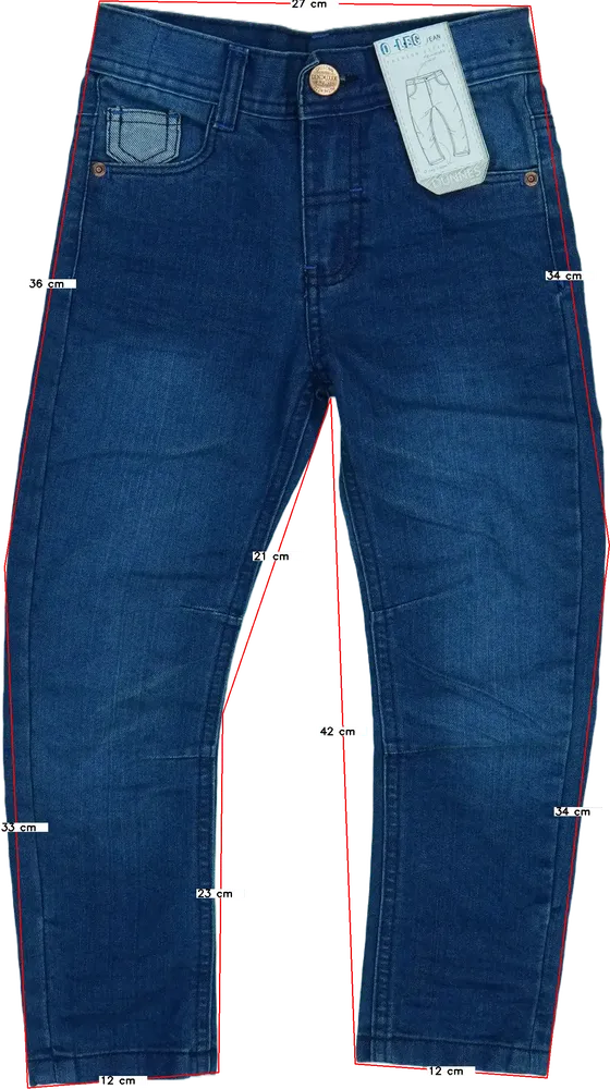 Kék Dunnes Farmernadrág EU 104 / UK 4 év / US 4T/XS