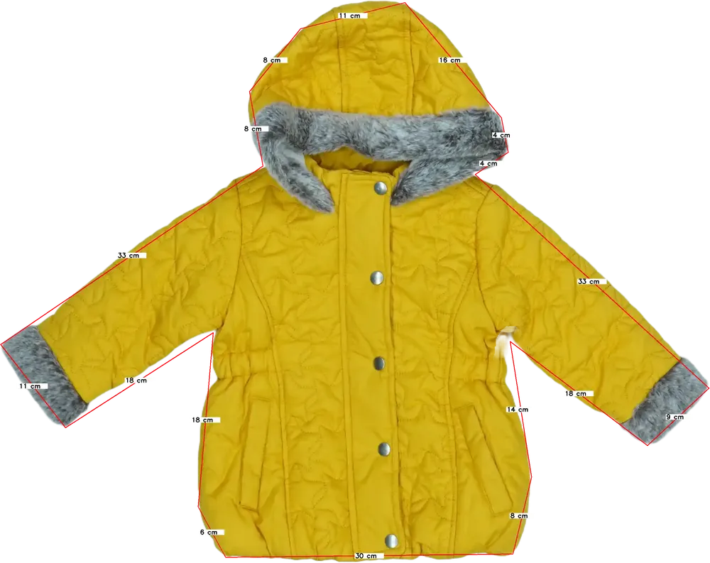 Sárga Dunnes Télikabát EU 80 / UK 9-12 hónap / US 12 hónap