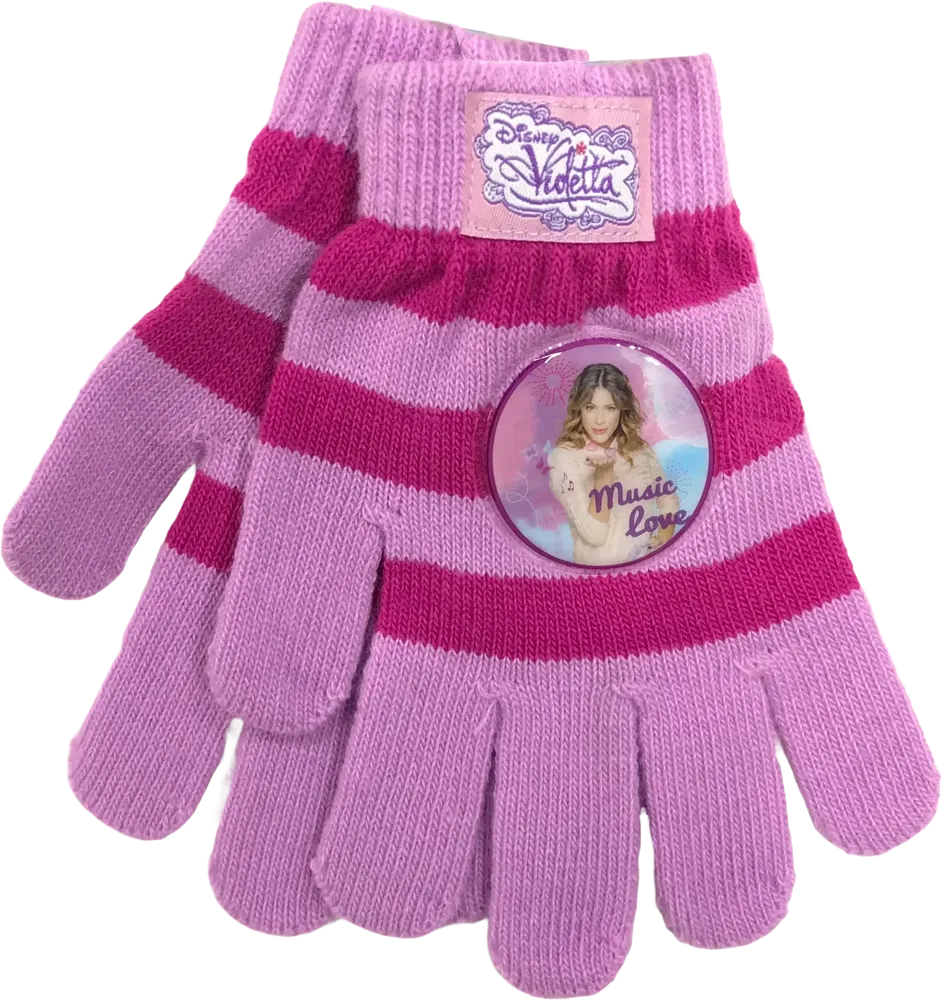 Rózsaszín Disney Kesztyű (5-ujjas) EU 122 / UK 7 év / US 7 év/M