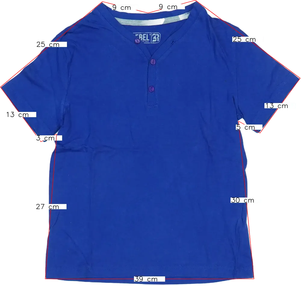 Blue Rebel T-shirt EU 134 / UK 9 years / US 9 years/L