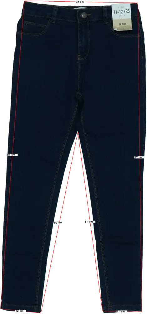 Kék Primark Farmernadrág EU 152 / UK 12 év / US 12 év/L