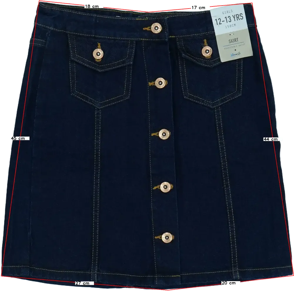 Kék Primark Szoknya EU 158 / UK 13 év / US 14 év/XL