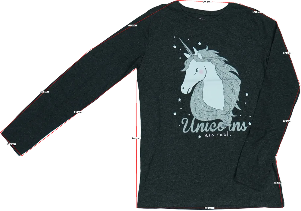 Szürke Primark Hosszú ujjú felső EU 164 / UK 14 év / US 14 év/XL