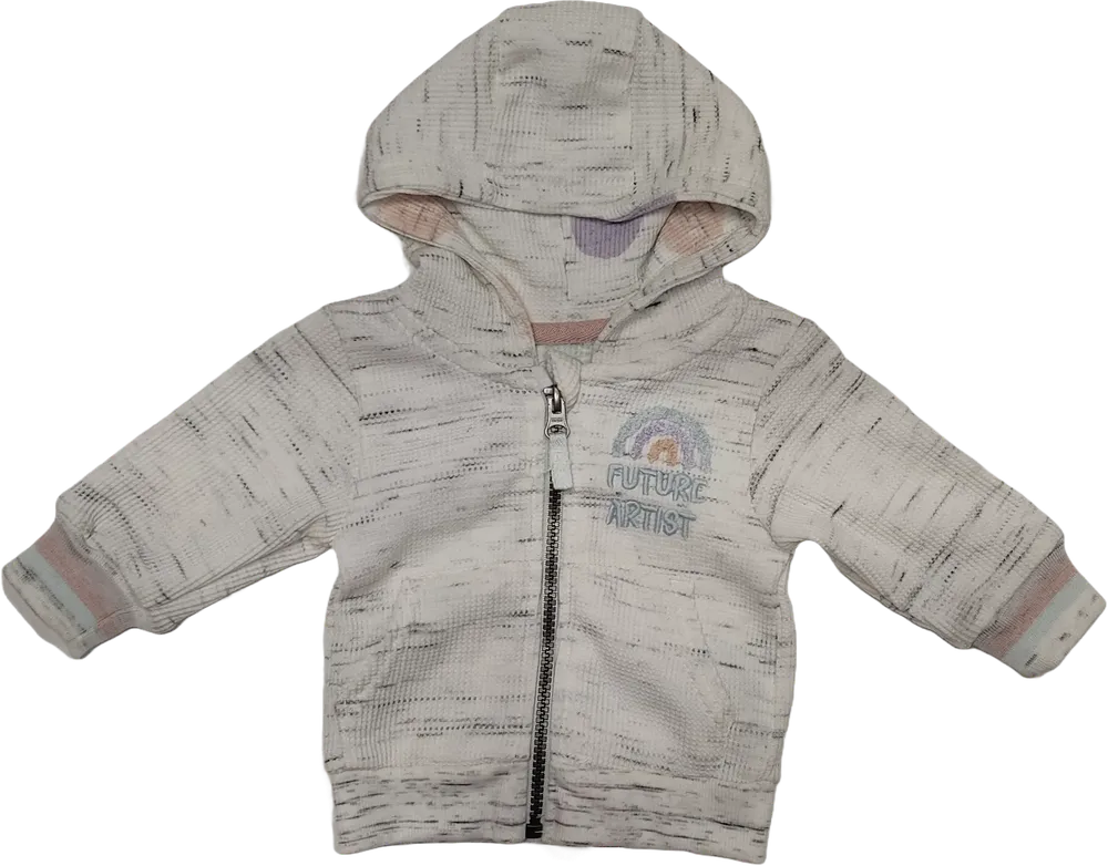 Fehér Primark Kapucnis pulóver EU 62 / UK 0-3 hónap / US 0-3 hónap