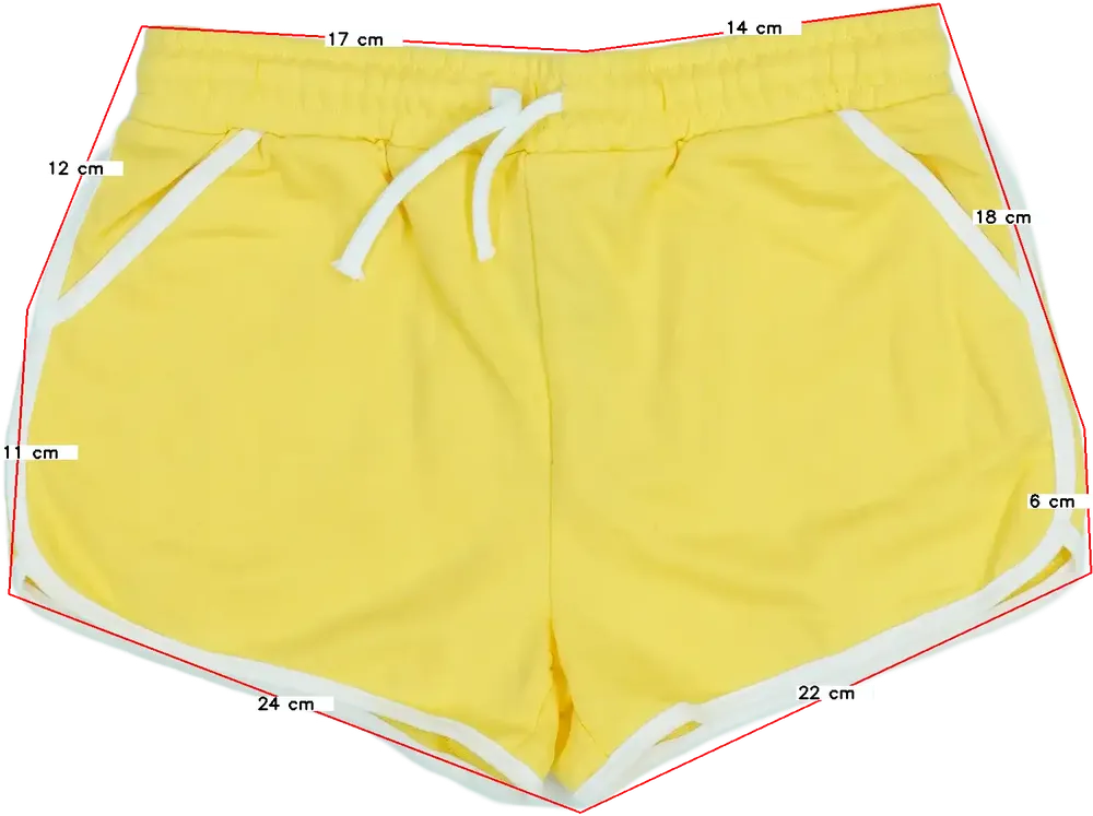 Sárga Primark Rövidnadrág EU 146 / UK 11 év / US 12 év/L