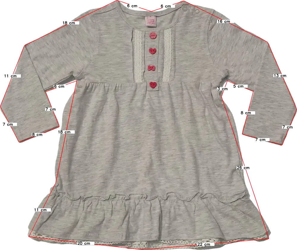 Szürke DopoDopo Ruha EU 92 / UK 2 év / US 2T