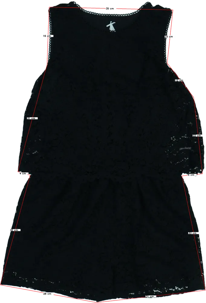 Fekete Next Playsuit / Jumpsuit EU 170 / UK 15 év / US XL