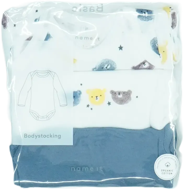 Többszínű Name it Csomag - Body EU 56 / UK Újszülött / US Újszülött