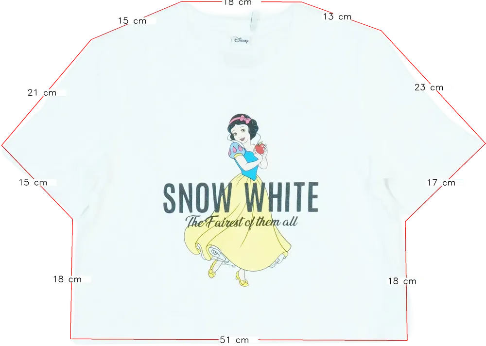 Fehér Disney Póló EU 128 / UK 8 év / US 8 év/M