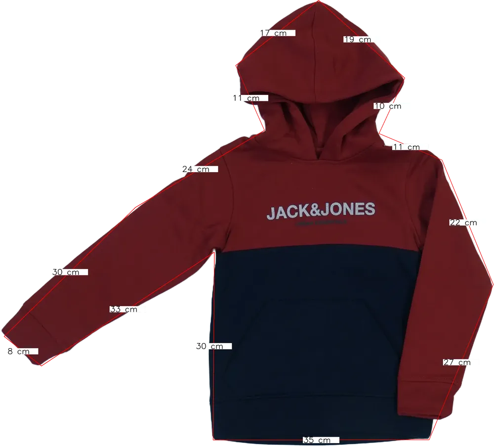Többszínű Jack&amp;Jones Kapucnis pulóver EU 128 / UK 8 év / US 8 év/M