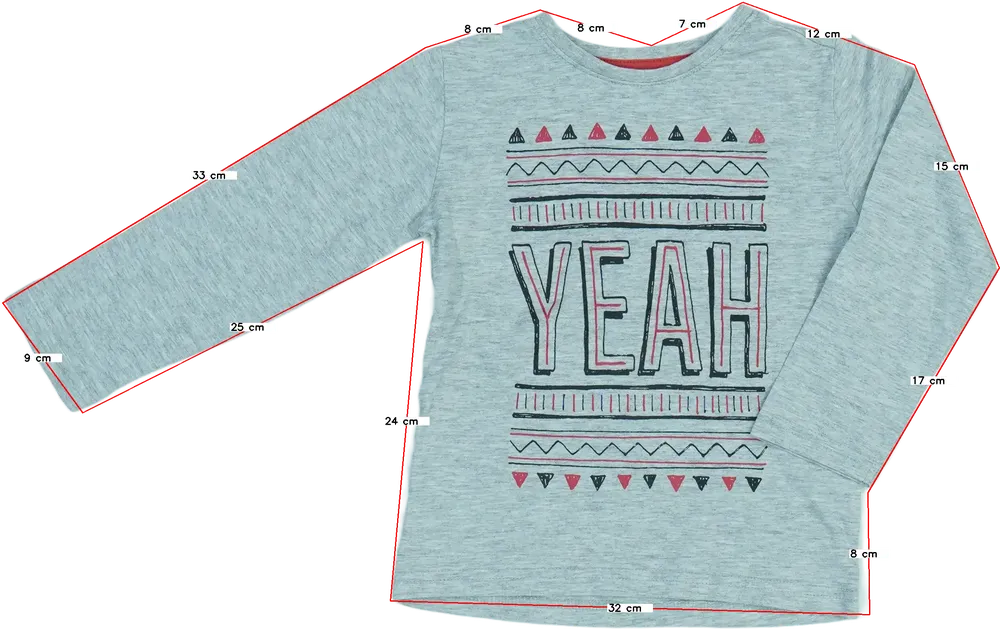 Szürke Reserved Hosszú ujjú felső 62cmx104cm