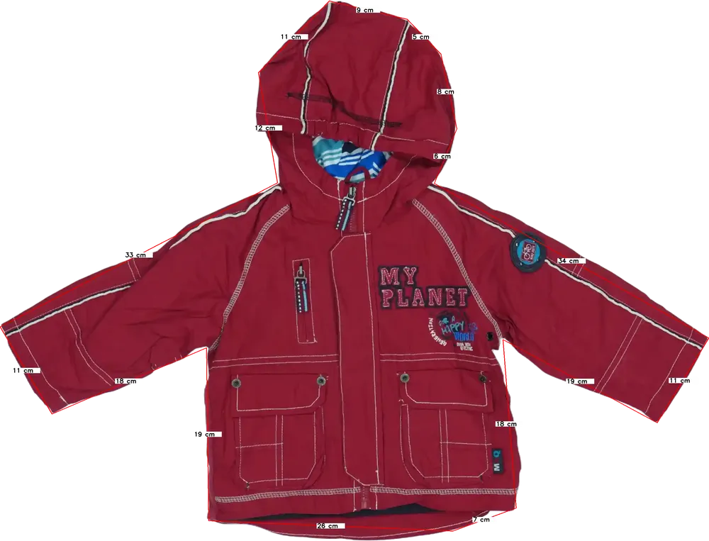 Piros Mariquita Átmeneti kabát EU 74 / UK 6-9 hónap / US 6-9 hónap