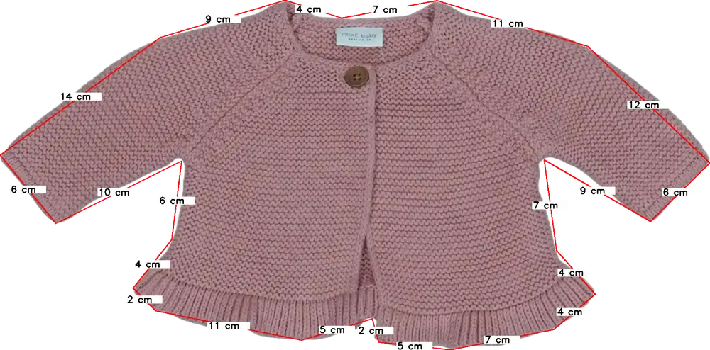 Rózsaszín Next Kardigán EU 56 / UK Újszülött / US Újszülött