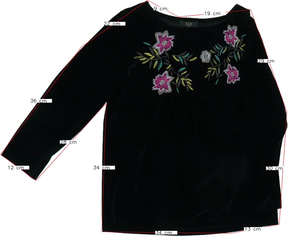 Fekete Egyéb Hosszú ujjú felső EU 38