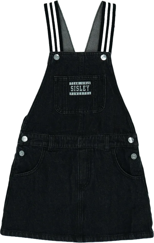 Fekete Sisley Kantáros szoknya EU 140 / UK 10 év / US 10 év/L