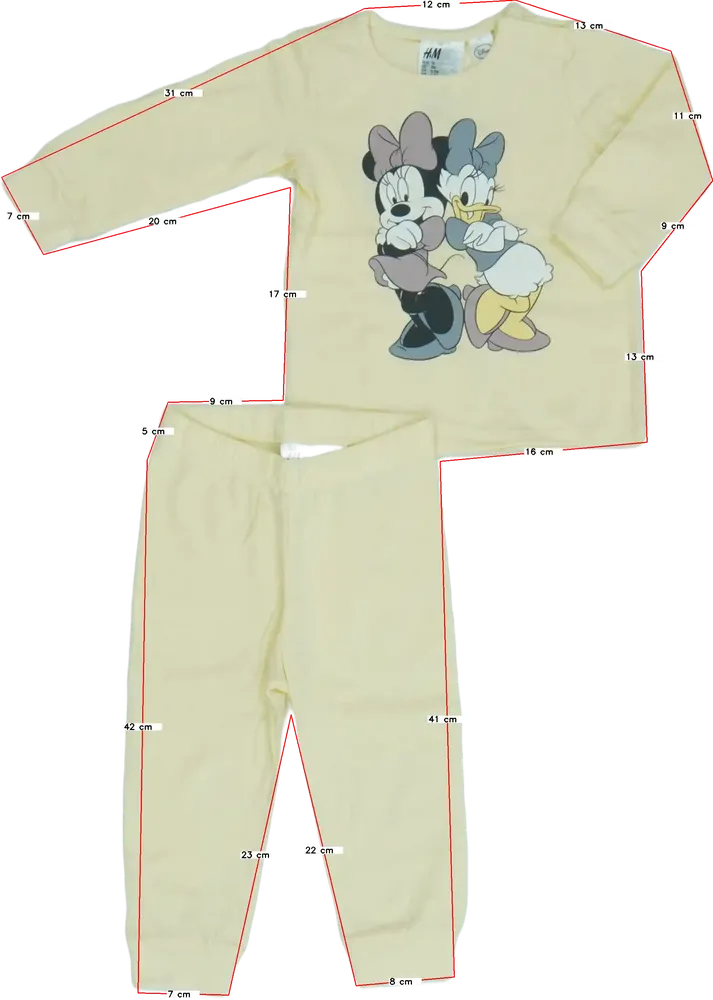 Sárga H&amp;M Pizsama EU 74 / UK 6-9 hónap / US 6-9 hónap