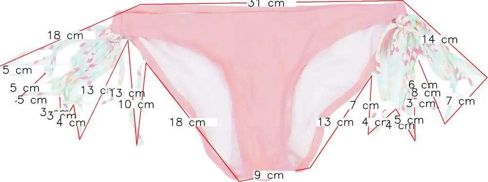 Rózsaszín Cubusas Bikini alsó EU 164 / UK 14 év / US 14 év/XL