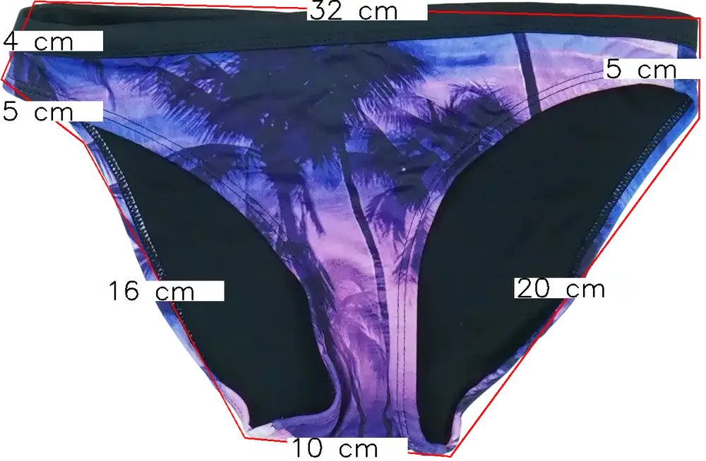 Lila Cubusas Bikini alsó EU 164 / UK 14 év / US 14 év/XL