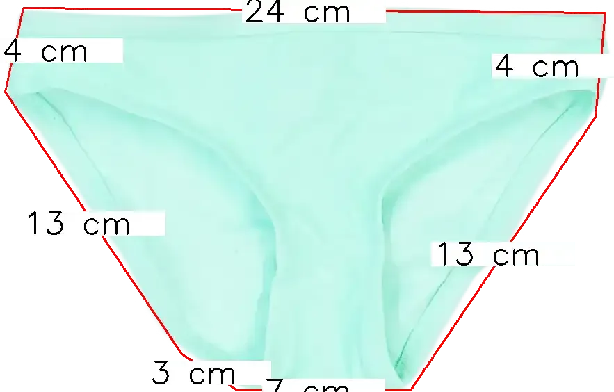 Zöld Cubusas Bikini alsó EU 104 / UK 4 év / US 4T/XS