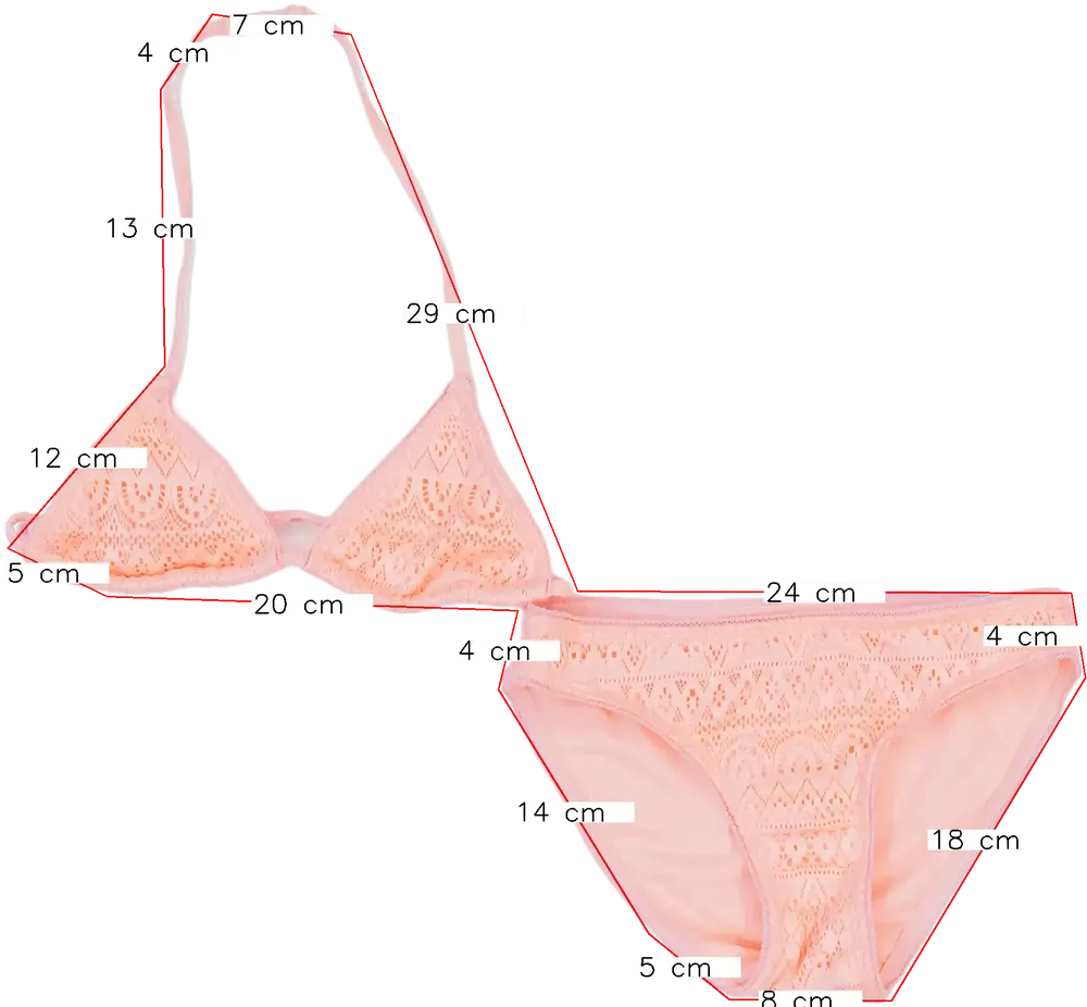 Rózsaszín Cubusas Bikini EU 152 / UK 12 év / US 12 év/L