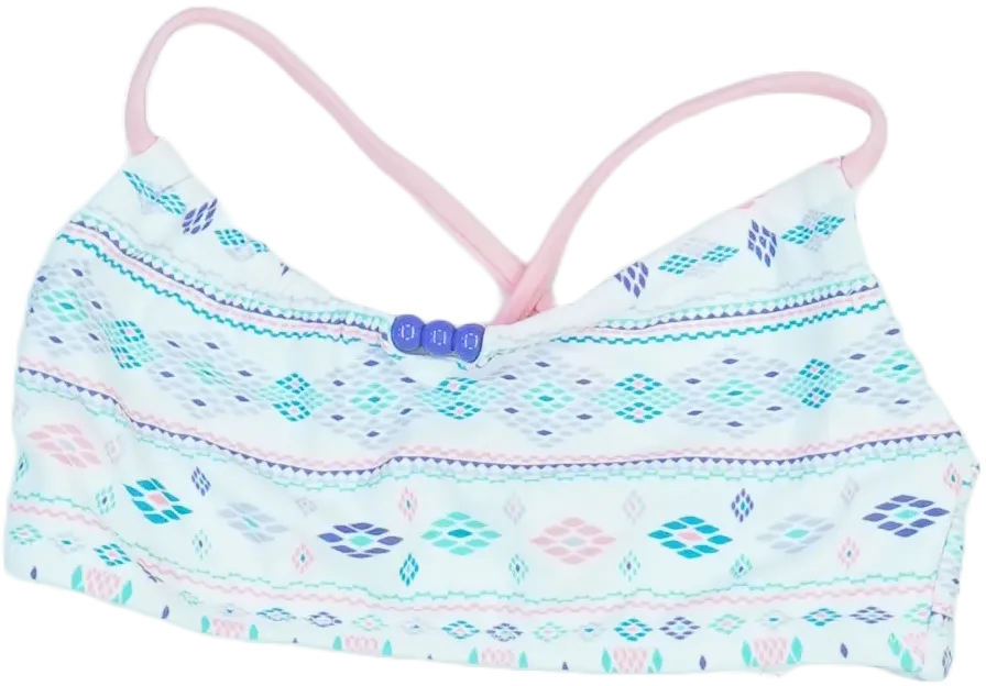 Fehér Cubusas Bikini felső EU 104 / UK 4 év / US 4T/XS