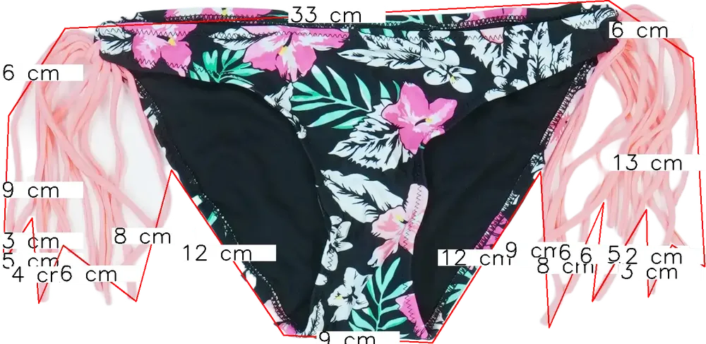 Fekete Cubusas Bikini EU 152 / UK 12 év / US 12 év/L