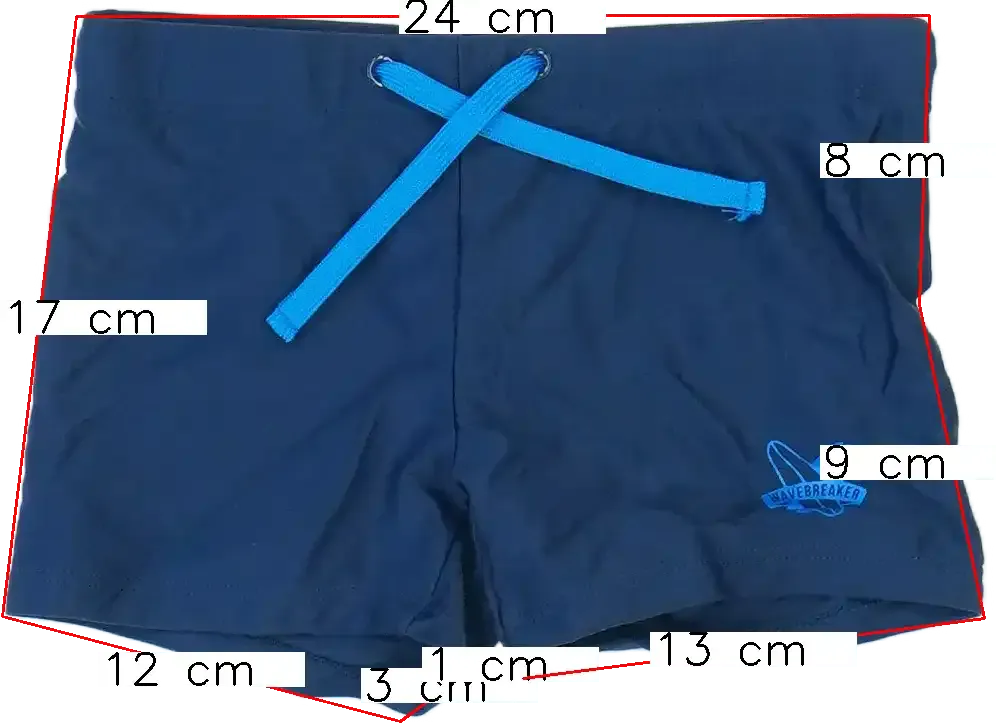 Kék Cubusas Fürdőnadrág EU 104 / UK 4 év / US 4T/XS