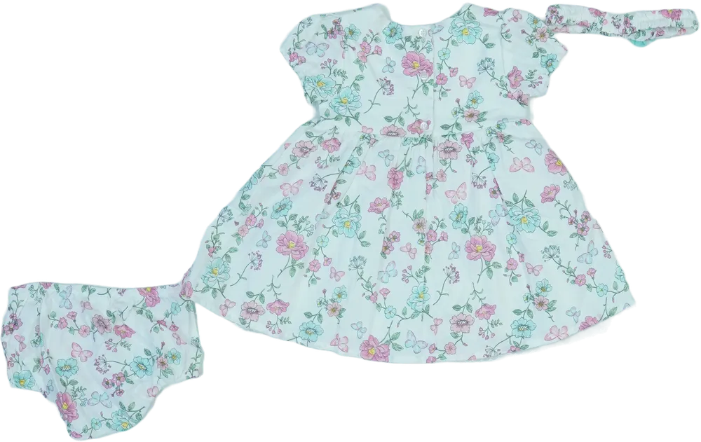 Fehér Little Me Ruha EU 80 / UK 9-12 hónap / US 12 hónap