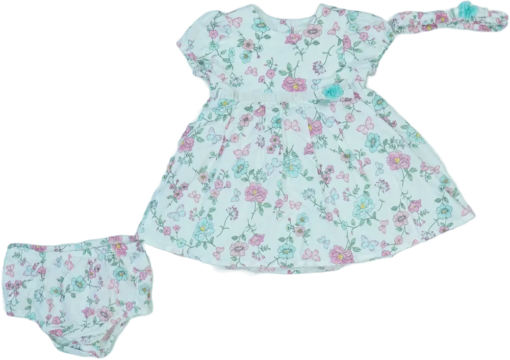 Fehér Little Me Ruha EU 80 / UK 9-12 hónap / US 12 hónap