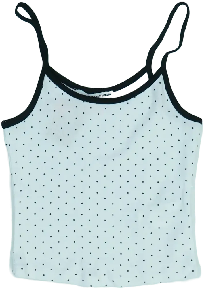 Fehér Tally Weijl Lányka / Női ujjatlan póló / top EU 122 / UK 7 év / US 7 év/M