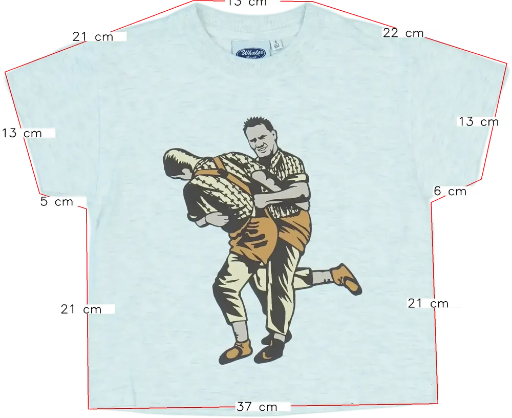 Szürke Whale basics Póló EU 104 / UK 4 év / US 4T/XS