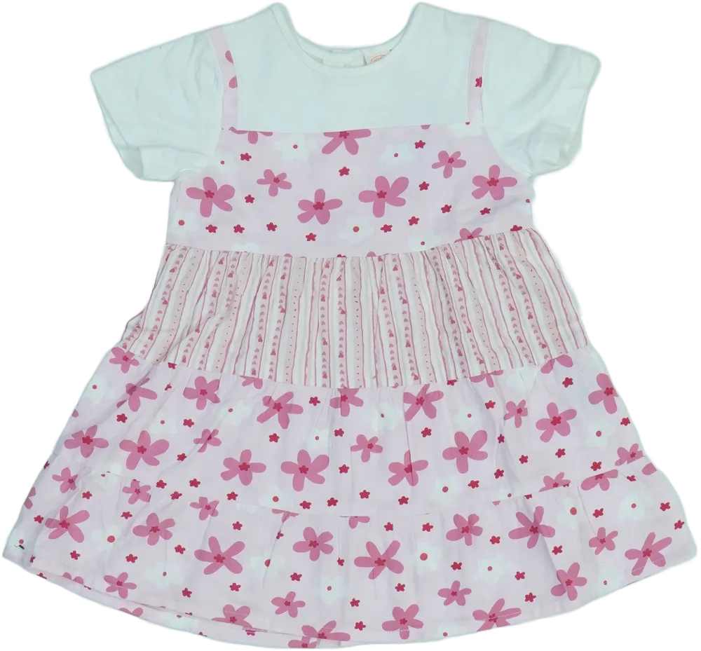 Rózsaszín Smile Ruha EU 92 / UK 2 év / US 2T