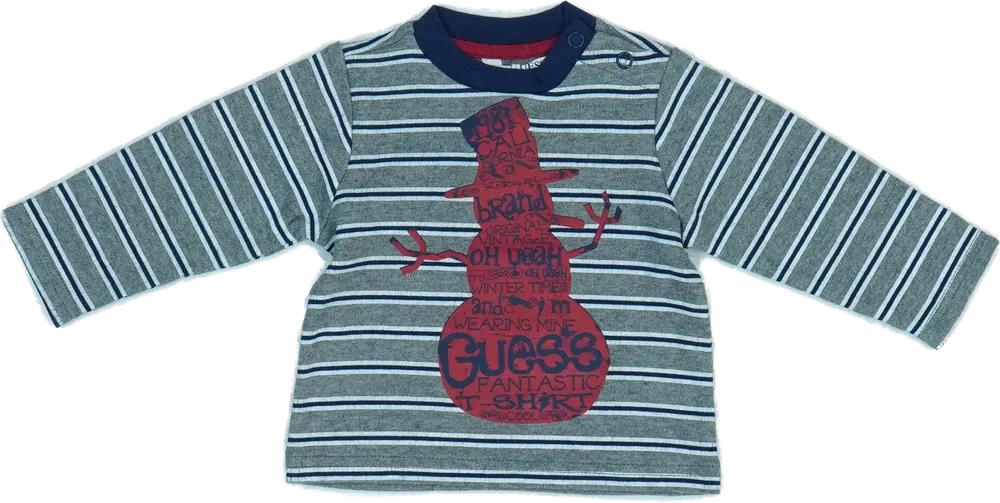 Szürke Guess Hosszú ujjú felső EU 62 / UK 0-3 hónap / US 0-3 hónap