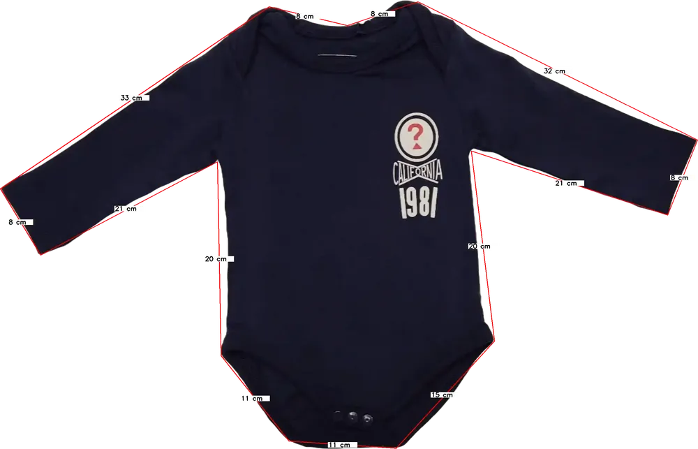 Kék Guess Hosszú ujjú body EU 68 / UK 3-6 hónap / US 3-6 hónap