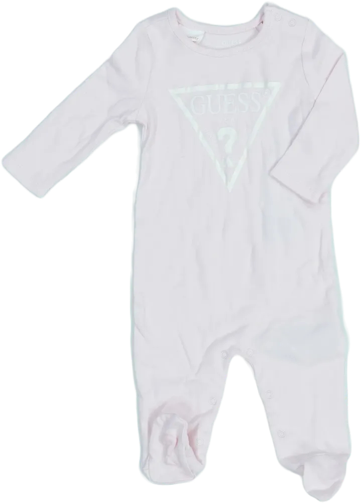 Rózsaszín Guess Hosszú ujjú rugdalózó EU 62 / UK 0-3 hónap / US 0-3 hónap