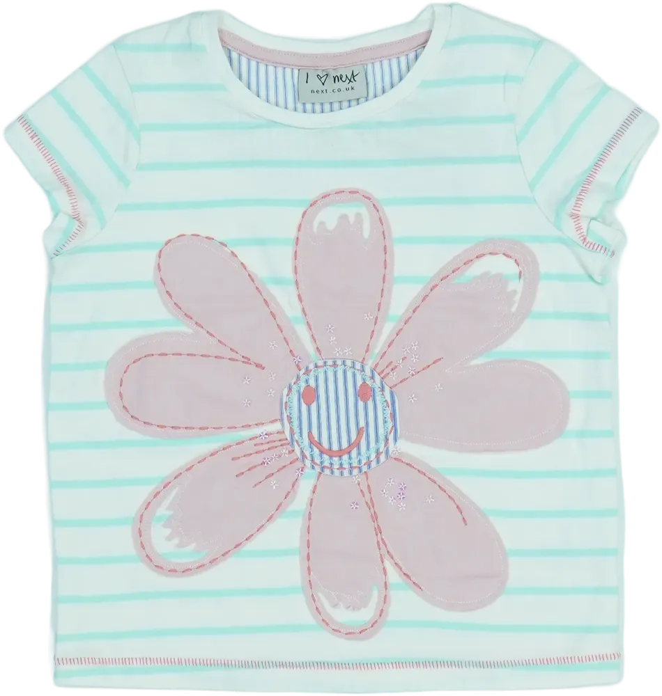 Fehér Next Póló EU 104 / UK 4 év / US 4T/XS