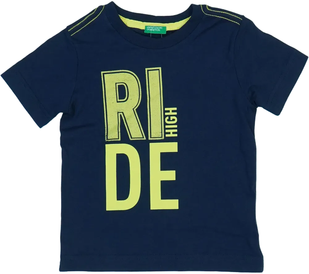 Kék Benetton Póló EU 92 / UK 2 év / US 2T