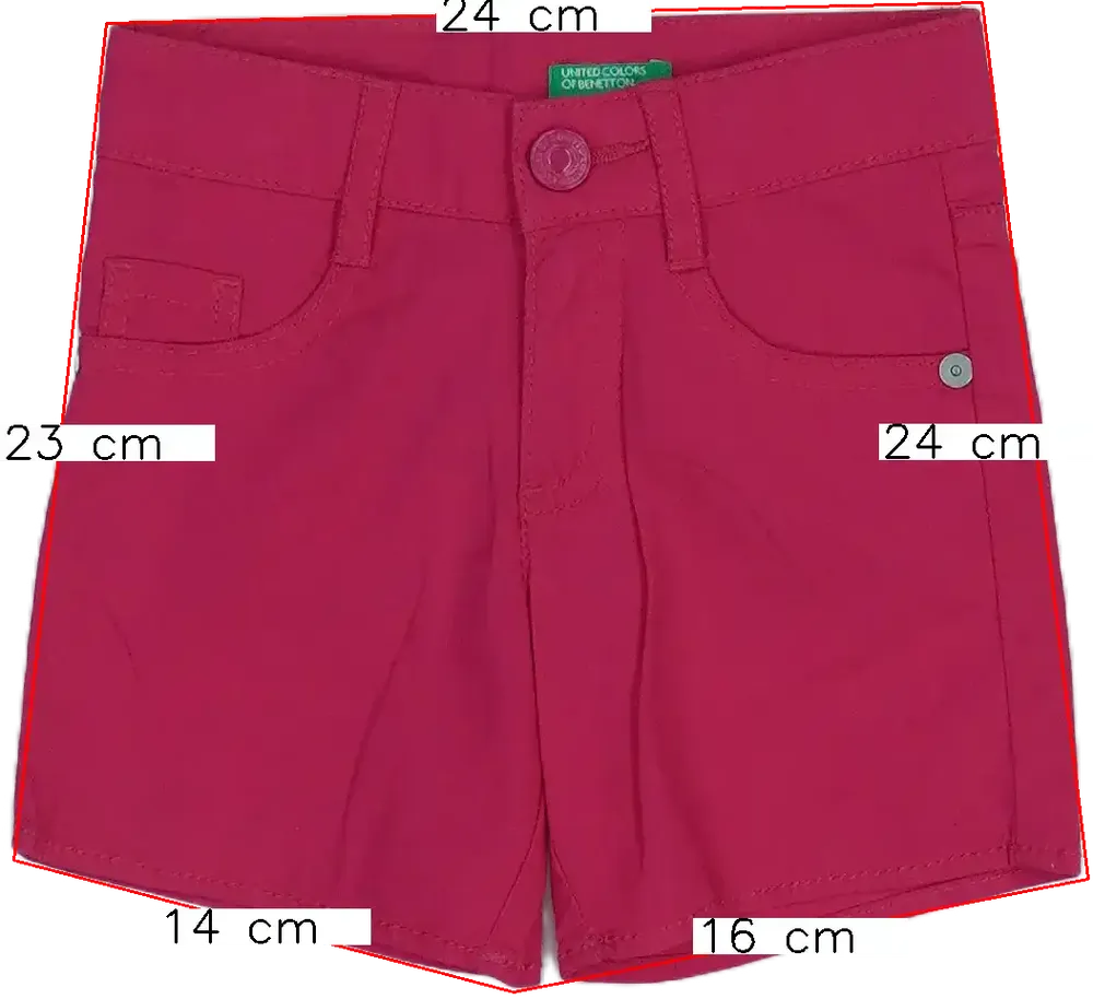 Rózsaszín Benetton Rövidnadrág EU 80 / UK 9-12 hónap / US 12 hónap