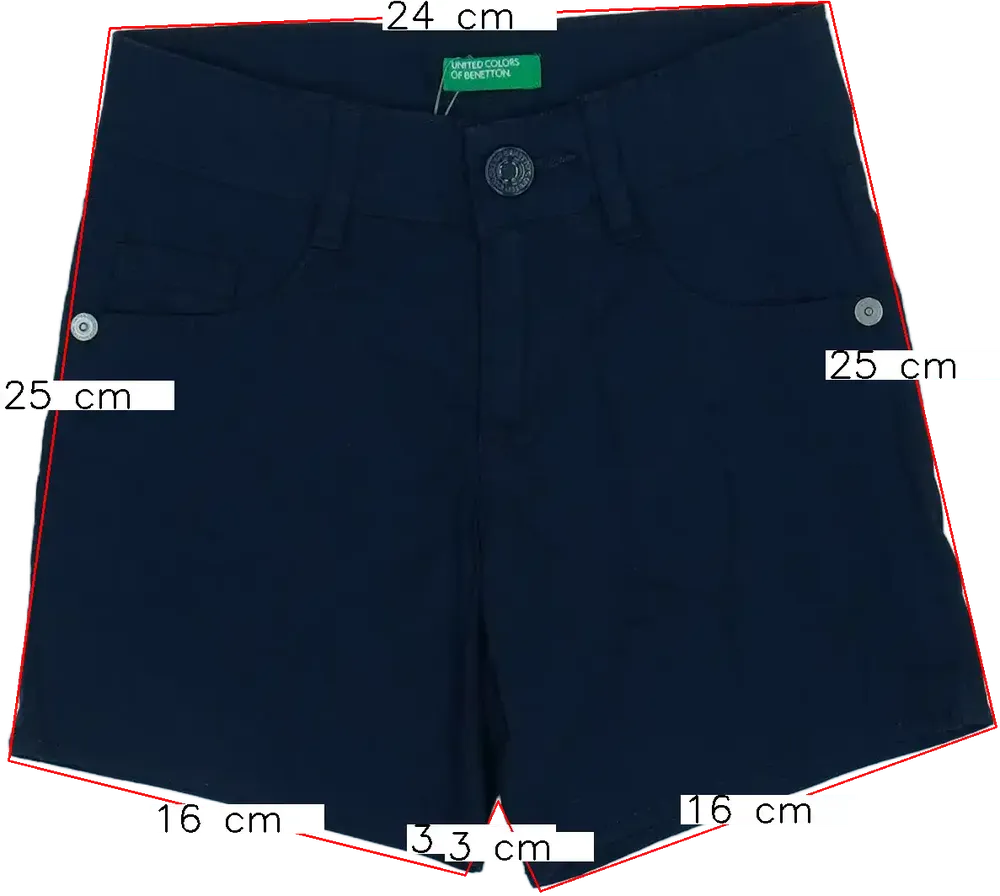 Kék Benetton Rövidnadrág EU 92 / UK 2 év / US 2T
