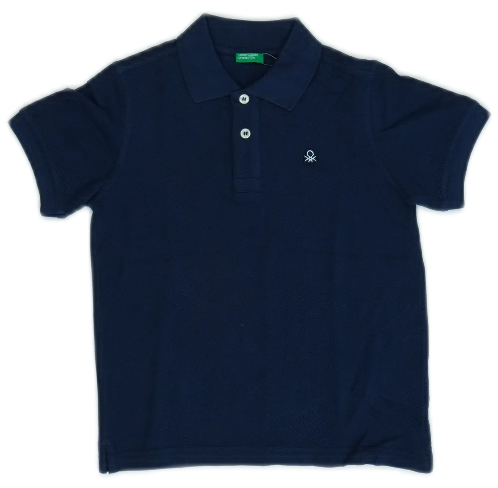 Kék Benetton Galléros póló EU 128 / UK 8 év / US 8 év/M