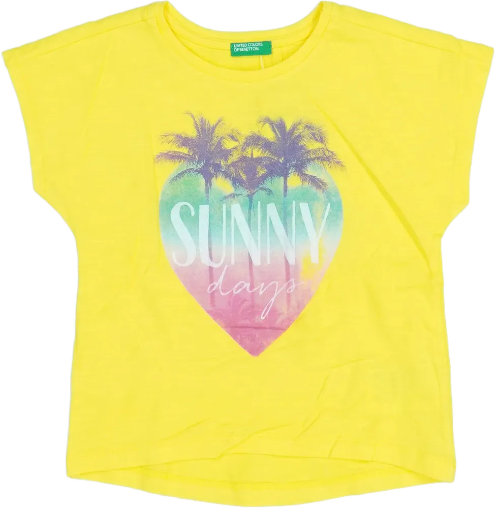 Sárga Benetton Póló EU 86 / UK 12-18 hónap / US 18 hónap