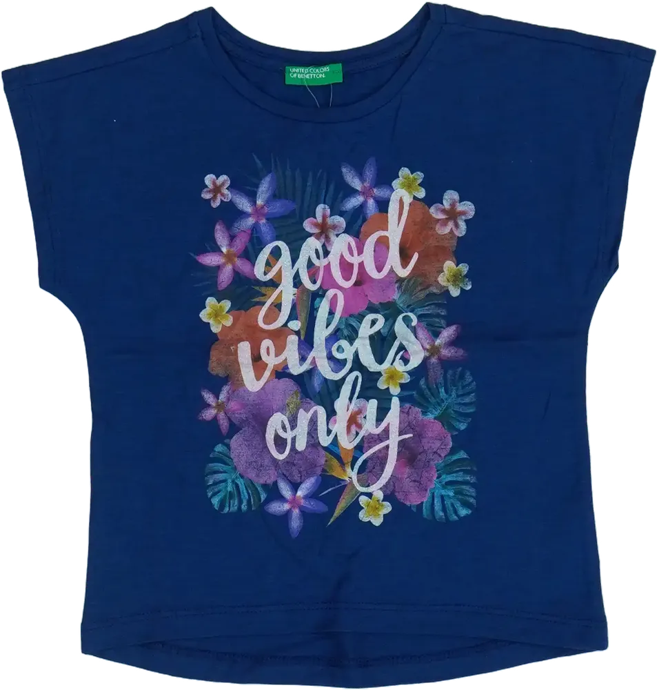 Kék Benetton Póló EU 92 / UK 2 év / US 2T