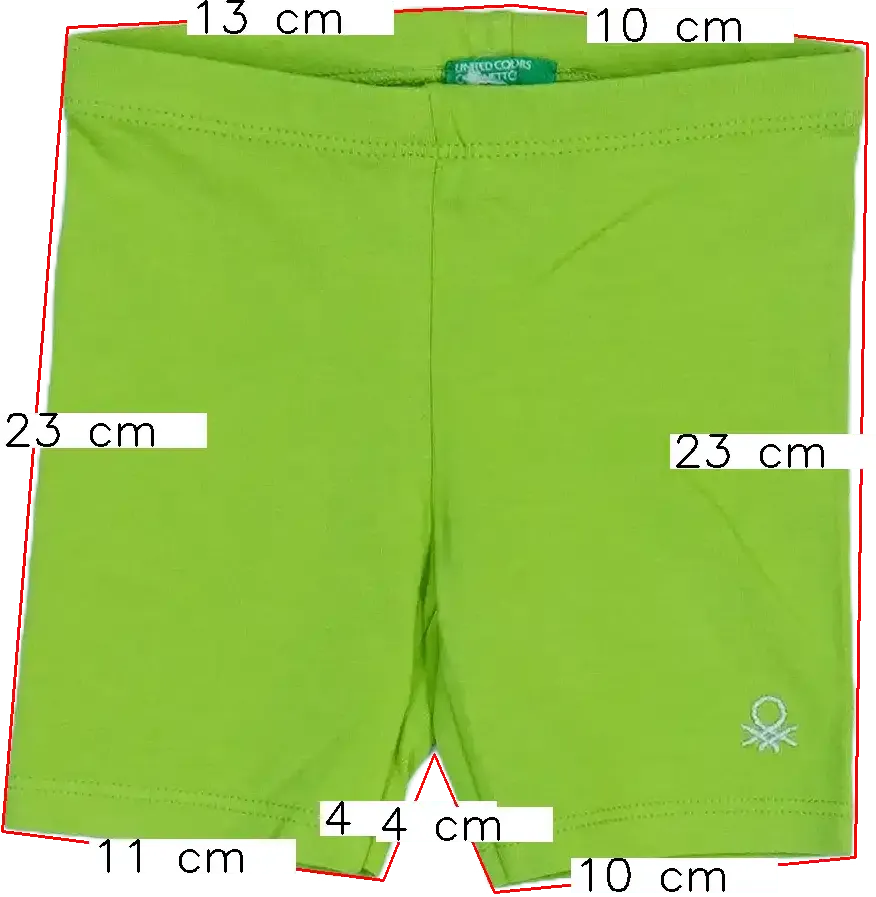 Zöld Benetton Rövidnadrág EU 86 / UK 12-18 hónap / US 18 hónap