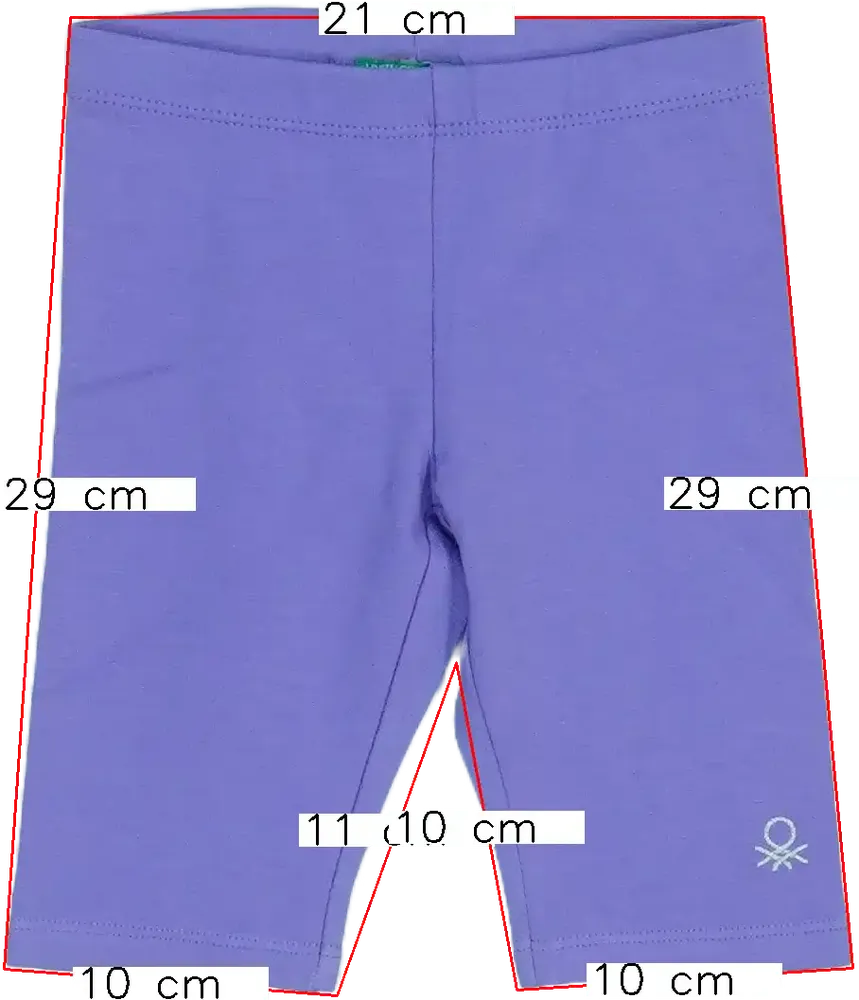 Lila Benetton Rövidnadrág EU 86 / UK 12-18 hónap / US 18 hónap