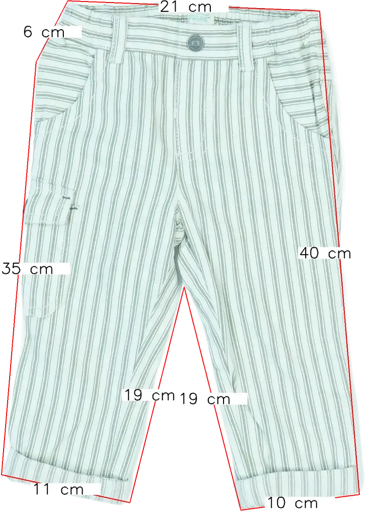 Többszínű Benetton Hosszúnadrág EU 74 / UK 6-9 hónap / US 6-9 hónap