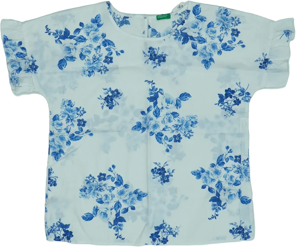 Fehér Benetton Blúz EU 164 / UK 14 év / US 14 év/XL