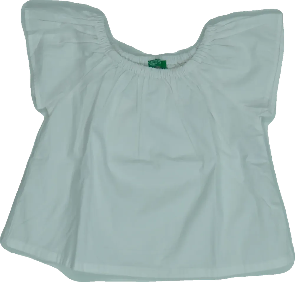 Fehér Benetton Blúz EU 86 / UK 12-18 hónap / US 18 hónap