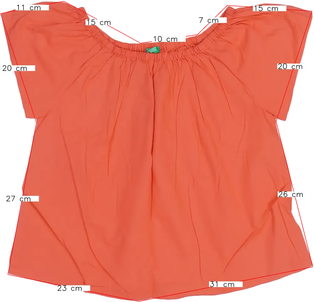 Piros Benetton Blúz EU 92 / UK 2 év / US 2T