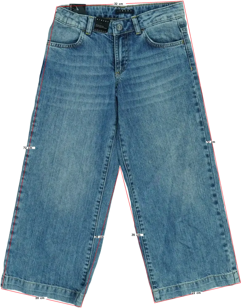 Kék Sisley Farmernadrág EU 128 / UK 8 év / US 8 év/M