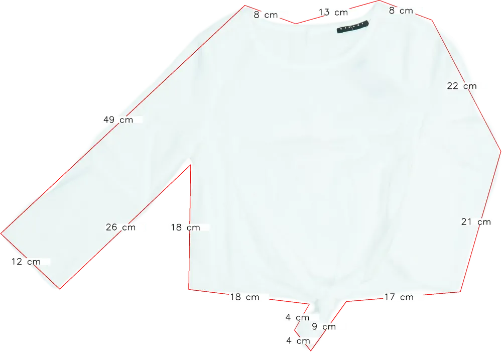 Fehér Sisley Blúz EU 122 / UK 7 év / US 7 év/M